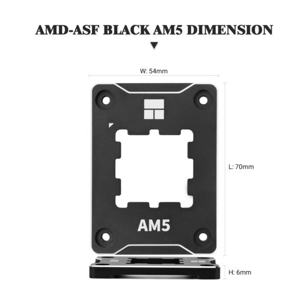 Thermalright ASF-Black AM5 CPU Holder, Corrective Anti-Bending Fixing Frame, AM5 Full-fit Fixed Non-Marking Mounter, AM5 Anti-Bending Contact Frame, CPU Cooler Standard - Image 7