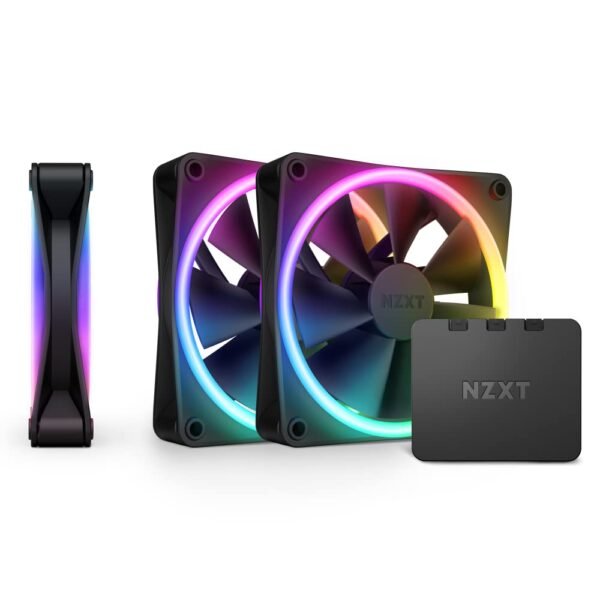 NZXT F120 RGB Duo Triple Pack - 3 x 120mm Dual-Sided RGB Fans with RGB Controller