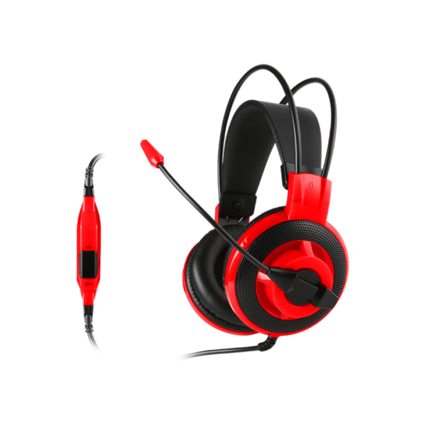 MSI DS501 Gaming Headset – 40mm Drivers, Omnidirectional Mic, Noise Reduction, 3.5mm Jack, Lightweight Design - Image 2