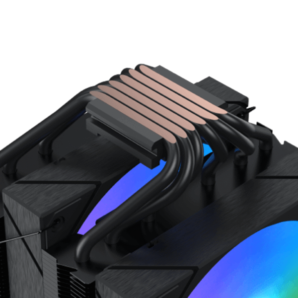 XIGMATEK AK6 Dual Digital (Black, ARGB & Digital LED Panel Top Cover, 2PCS ARGB PWM Fan, Intel Backplate, Mini ARGB LED Controller) - Image 5