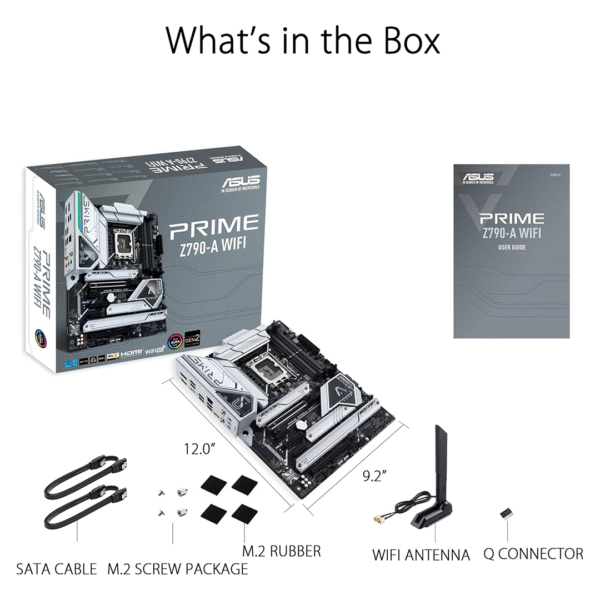 ASUS Prime Z790-A WiFi 6E LGA 1700(Intel 14th,13th&12th) ATX Motherboard (16+1 DrMOS, PCIe 5.0,DDR5,4X M.2 Slots,2.5 Gb LAN,USB 3.2 Gen 2 Front Panel Type-C, Thunderbolt 4/USB4, DP) - Image 5