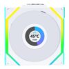 Lian Li Uni Fan SL120 Wireless LCD 120 White - Pack of 1 Reverse