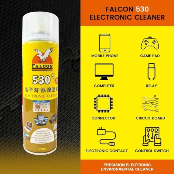 Falcon 530 Electronic Contact Cleaner Spray 550 ml - Image 6