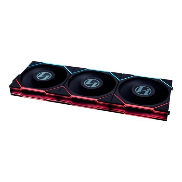 UNI FAN TL-LCD 120 Black (3pcs)aRGB PWM with LCD Screen 120mm TBC RPM (3pcs) with controller 28mm thickness