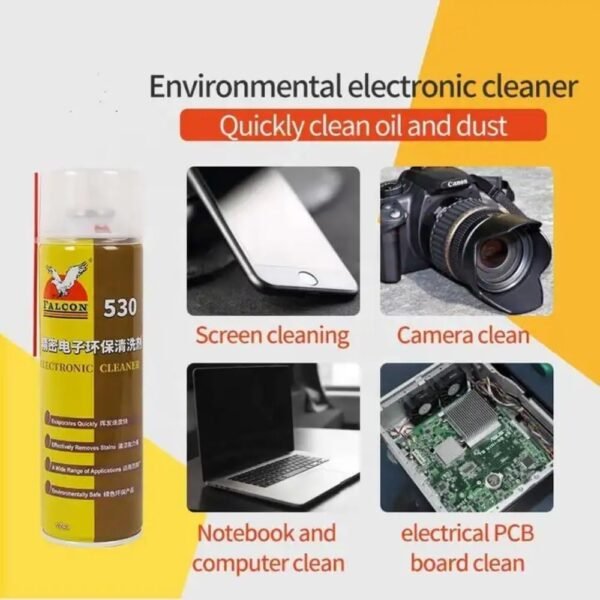 Falcon 530 Electronic Contact Cleaner Spray 550 ml - Image 2