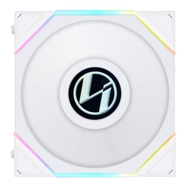 UNI FAN TL-LCD 120 White (3pcs)aRGB PWM with LCD Screen 120mm TBC RPM (3pcs) with controller 28mm thickness - Image 2