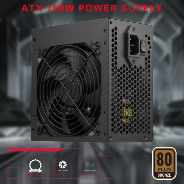 Powered By MSI Essential-MSI VGA GEFORCE RTX 4060 VENTUS 2X BLACK 8G OC,CPU i5-13400F,MSI PRO B760M-P DDR5 BLACK,XPG RM DDR5 16GB,GAMEON 750W BRONZE PSU,LEXAR 512GB M.2 SSD,REDRAGON 240MM COOLER,GAMEON EMPEROR III PC CASE - Image 7