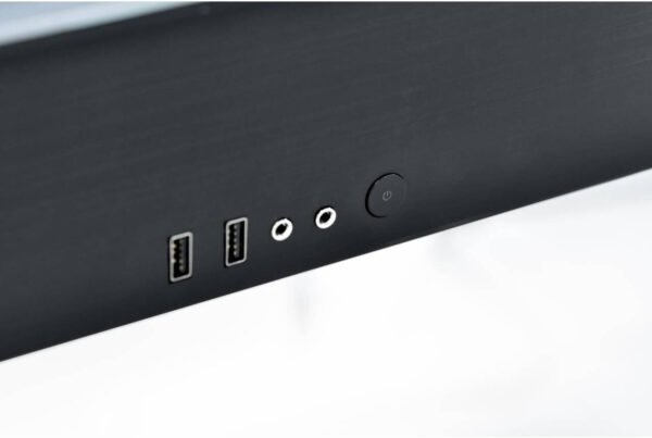 Lian Li DK-05FX UK Dual eATX Tempered Glass RGB Desk - Black - Image 4
