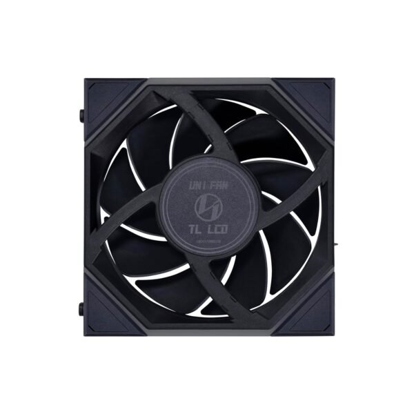 UNI FAN TL-LCD 120 Black (3pcs)aRGB PWM with LCD Screen 120mm TBC RPM (3pcs) with controller 28mm thickness - Image 4