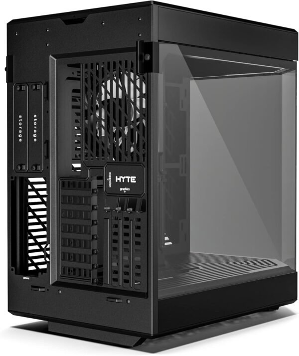 HYTE Y60 Modern Aesthetic Dual Chamber Panoramic Tempered Glass Mid-Tower ATX Computer Gaming Case - Image 6