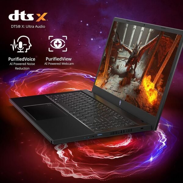 Acer Nitro V 15 ANV15-51-79G2 Gaming Laptop, 15.6" FHD IPS 165Hz Display, Intel Core i7-13620H, 16GB RAM, 512GB SSD, GeForce RTX 4060 8GB GPU, ENG K/B, Free DOS, Black - Image 12