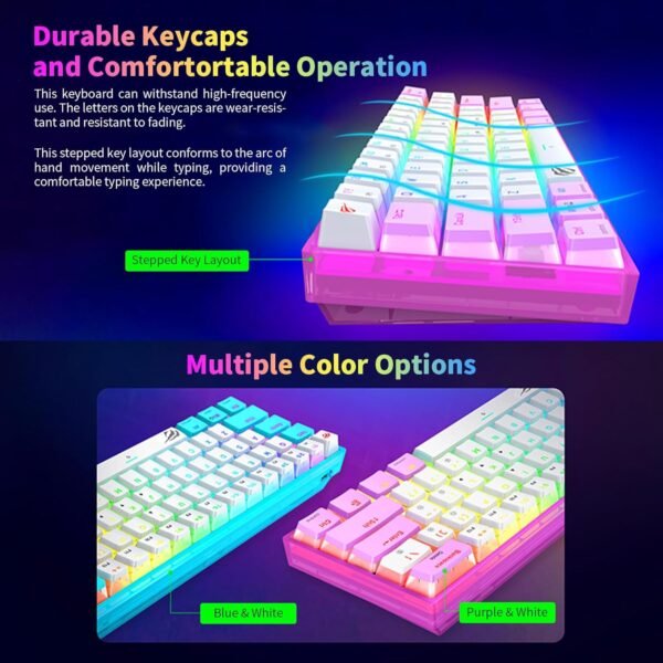 Havit KB877L Transparent Gaming Keyboard - Image 6