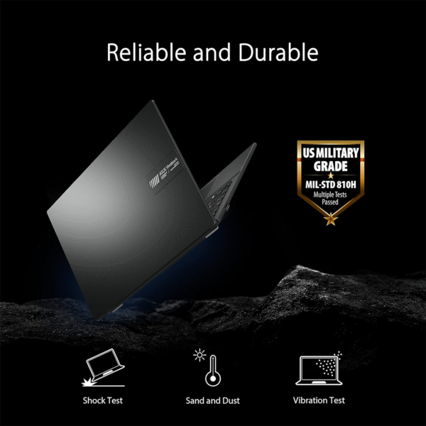 ASUS Vivobook 15 E1504FA-NJ287 – 15.6" FHD | Ryzen 5 7520U | 8GB LPDDR5 RAM | 512GB SSD | DOS | Mixed Black - Image 8