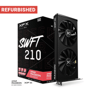 XFX Speedster SWFT 210 AMD Radeon™ RX 6600 Core Gaming Graphics Card with 8GB GDDR6, AMD RDNA™ 2 (Refurbished)