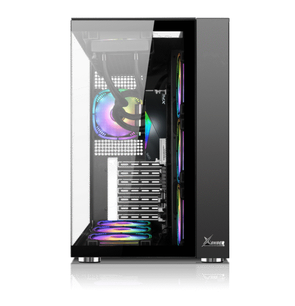 XANDER VELOX PRO ARGB ATX TEMPERED GLASS CASE 7 FANS - Image 7