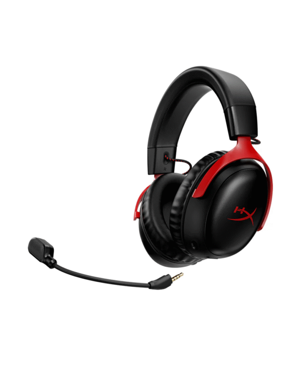 HyperX Cloud III Wireless Gaming Headset for PC, PS5, PS4, up to 120-hour Battery, 2.4GHz Wireless, DTS Spatial Audio, 53mm Angled Drivers, Memory Foam, Durable Frame, 10mm Microphone, Black/Red - Image 5