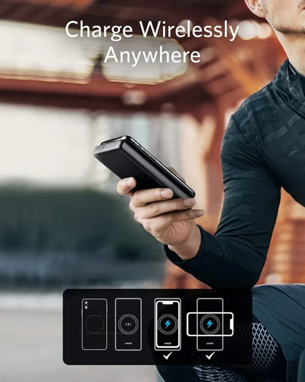 ANKER PowerCore III 10,000 mAh Wireless Portable Charger with Qi-Certified 10W Wireless Charging - Image 2