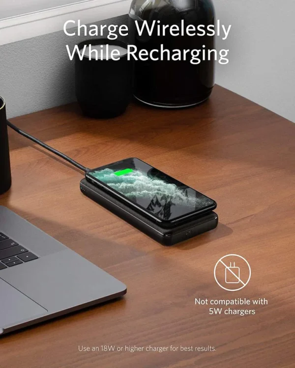 ANKER PowerCore III 10,000 mAh Wireless Portable Charger with Qi-Certified 10W Wireless Charging - Image 4