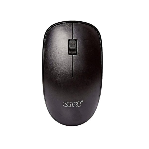 Enet G212 2.4Ghz Wireless Mouse, With USB Receiver, Adjustable 1600DPI, High Precise Tracking, 10m Working Range, For Laptop / Chromebook / MacBook / Notebook / PC, Black - Image 3