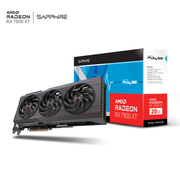 Sapphire  Pulse AMD Radeon RX 7900 XT Gaming Graphics Card with 20GB GDDR6, AMD RDNA 3 11323-02-20G