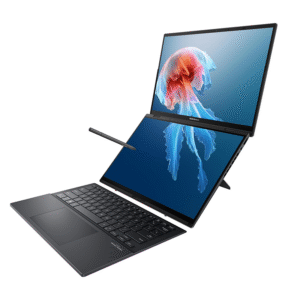 ASUS Zenbook Duo Laptop, Dual 14” OLED 3K 120Hz Touch Display, Intel Evo Certified, Intel Core Ultra 9 185H CPU, Intel Arc Graphics, 32GB RAM, 1TB SSD, Windows 11, Inkwell Gray