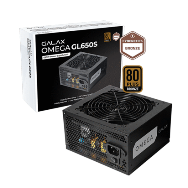GALAX OMEGA GL650S Power Supply / 650W / ATX 2.51 / Cybenetics Bronze