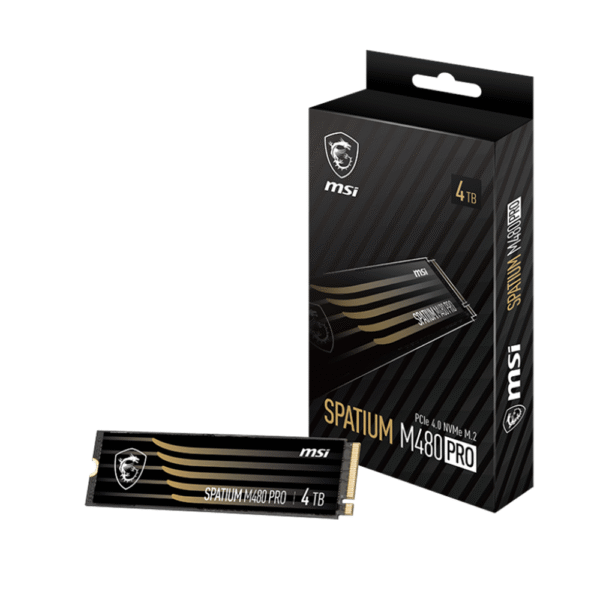 MSI SPATIUM M480 PRO PCIe 4.0 NVMe M.2  Internal SSD PCIe Gen4 NVMe (SPATIUM M480 PRO PCIe 4.0 NVMe M.2 )