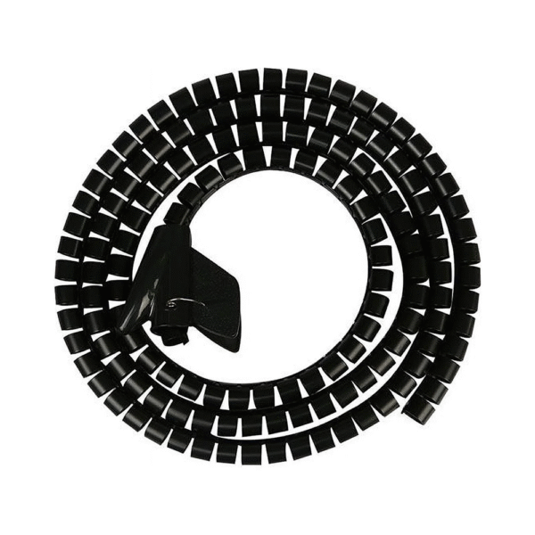 Spiral Wrapping Band Cable Management – 30mm Factory Hot Sale Plastic Cable Tidy Under Desk Snake Cable Manager