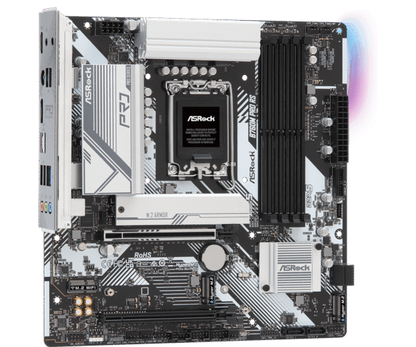 ASRock B760M Pro RS Motherboard DDR5 7200MHz HDMI DisplayPort eDP PCIe Gen5 (Graphics) 14th 13th 12th Gen Intel Core Processors LGA1700 192GB - Image 3
