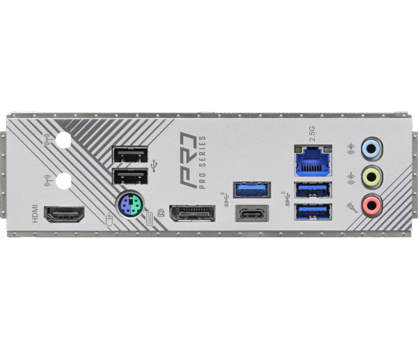ASRock B760M Pro RS Motherboard DDR5 7200MHz HDMI DisplayPort eDP PCIe Gen5 (Graphics) 14th 13th 12th Gen Intel Core Processors LGA1700 192GB - Image 2