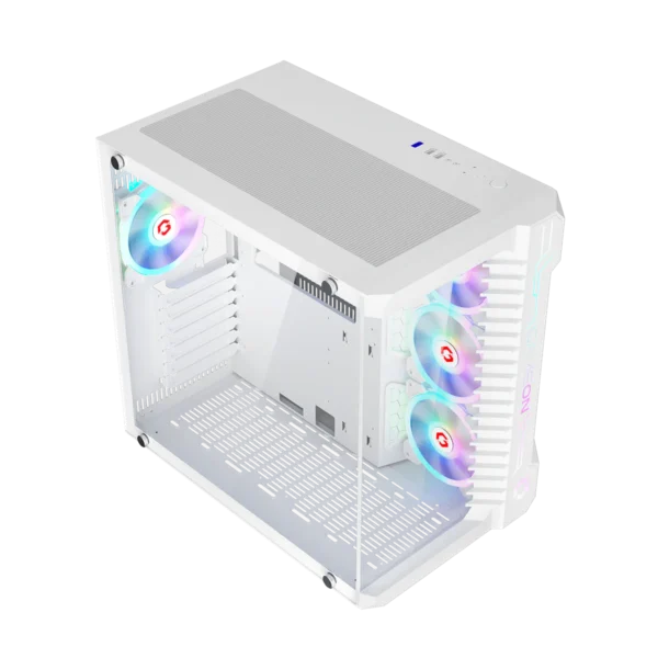GAMEON Emperor Arctic III Series Mid Tower Gaming Case - White, GO-EMPERORIII-A - Image 3