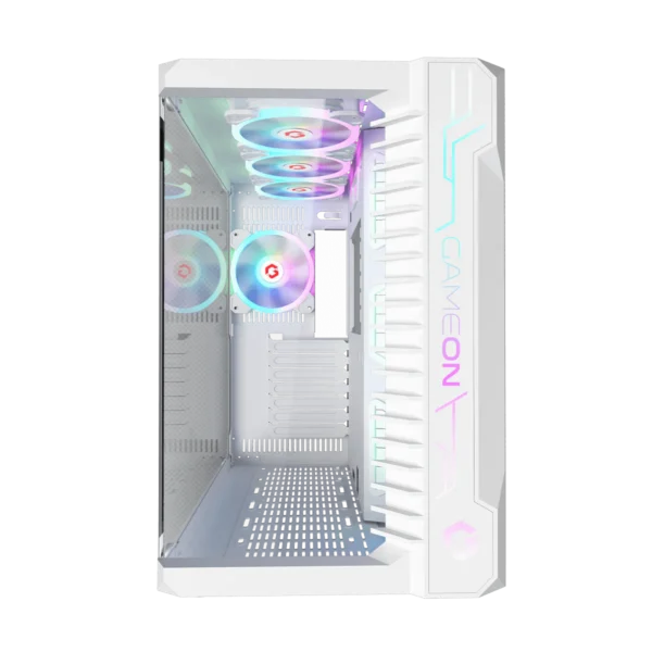 GAMEON Emperor Arctic III Series Mid Tower Gaming Case - White, GO-EMPERORIII-A - Image 5