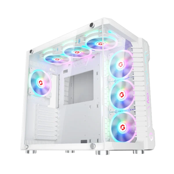 GAMEON Emperor Arctic III Series Mid Tower Gaming Case - White, GO-EMPERORIII-A - Image 6