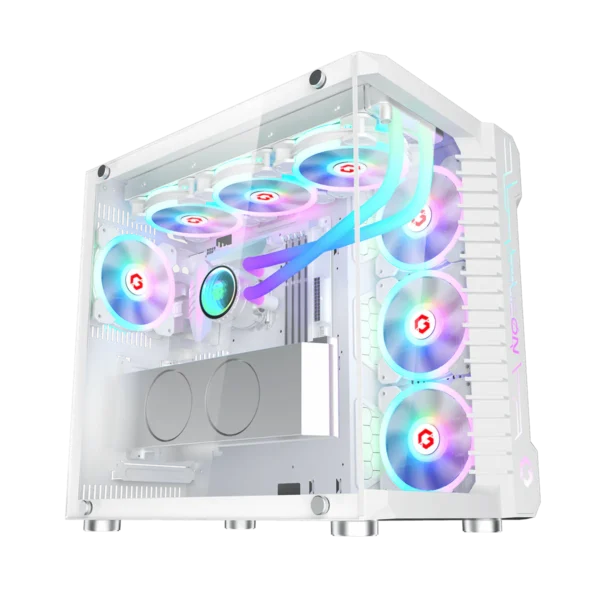 GAMEON Emperor Arctic III Series Mid Tower Gaming Case - White, GO-EMPERORIII-A