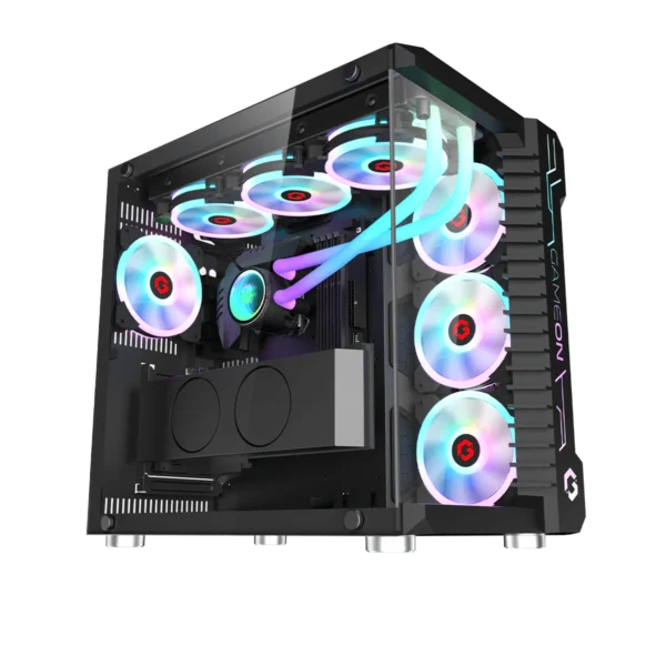 GAMEON Emperor Midnight III Series Mid Tower Gaming Case - Black,  GO-EMPERORIII-M