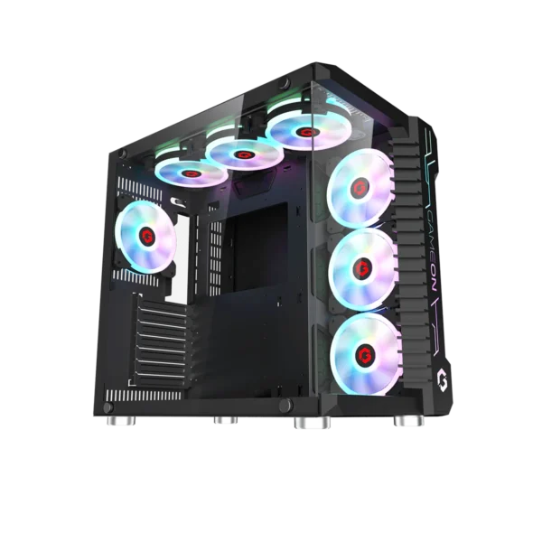 GAMEON Emperor Midnight III Series Mid Tower Gaming Case - Black,  GO-EMPERORIII-M - Image 8