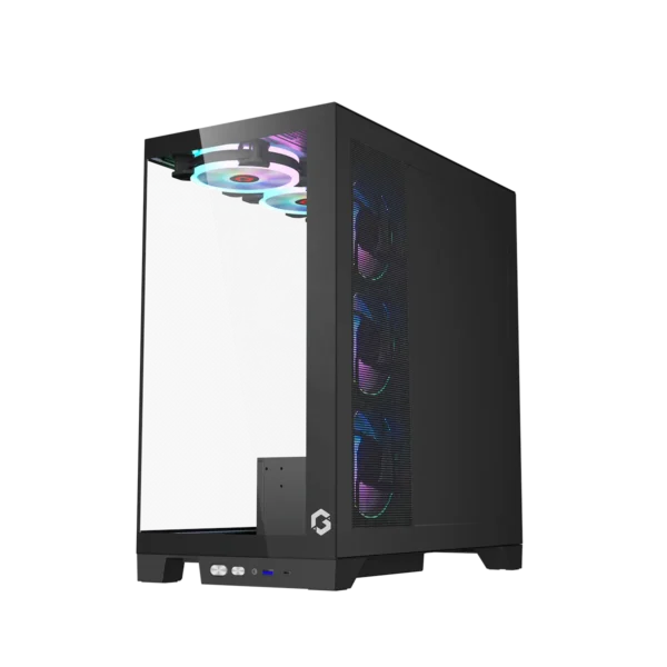 GAMEON Emperor Midnight IV Series Mid Tower Gaming Case - Black - Image 5