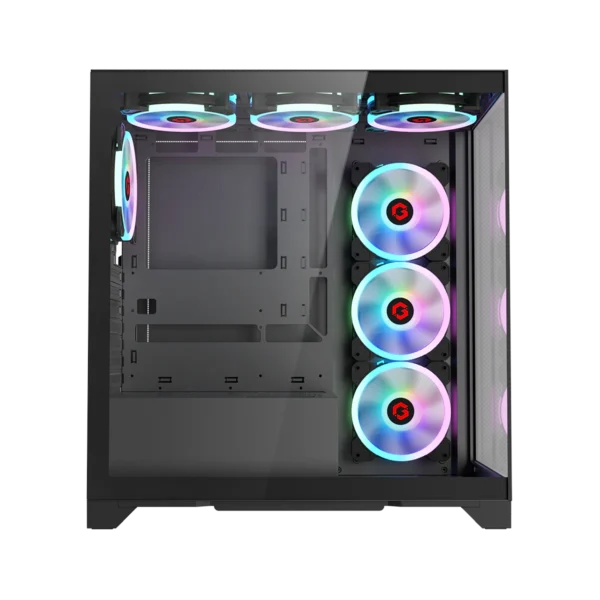 GAMEON Emperor Midnight IV Series Mid Tower Gaming Case - Black - Image 6