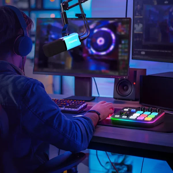PD100X RGB USB/XLR Dynamic Microphone For Game Streamers Clearance (US Only） - Image 2