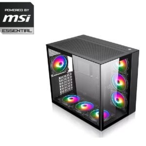 Powered By MSI Essential-XFX 6600 8GB GPU,CPU RYZEN 5 7600X,MSI PRO B650M- B MOTHERBOARD,MSI SPATIUM S270 SATA 2.5" 240GB SSD,REDRAGON 240MM COOLER,XIGMATEK 600W PSU,XPG DDR5 16GB RAM,XANDER NEPTUNE CASE
