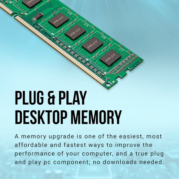 PNY Performance DDR3 8GB 1600MHz NHS Desktop Memory | UDIMM | High-Quality RAM Upgrade for Desktops - Image 4