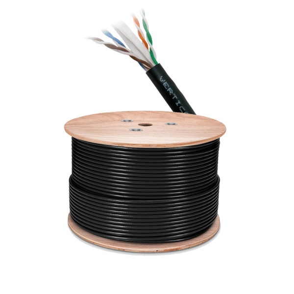LAN CABLE CAT 6 OUTDOOR BLACK