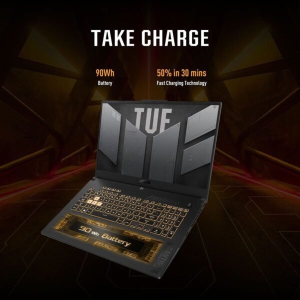 Asus TUF GamingFX507VU-LP343 Core™ i7-13620H 1TB SSD 16GB 15.6" (1920x1080) 144Hz DOS NVIDIA® RTX 4050 6GB Mecha Grey Backlit Keyboard - Image 2