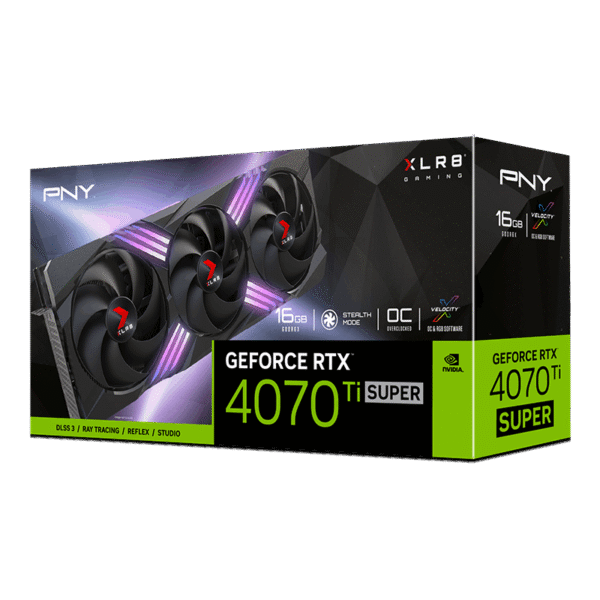PNY GeForce RTX™ 4070 Ti SUPER 16GB XLR8 Gaming VERTO™ EPIC-X RGB™ Overclocked Triple Fan DLSS 3 - Image 11