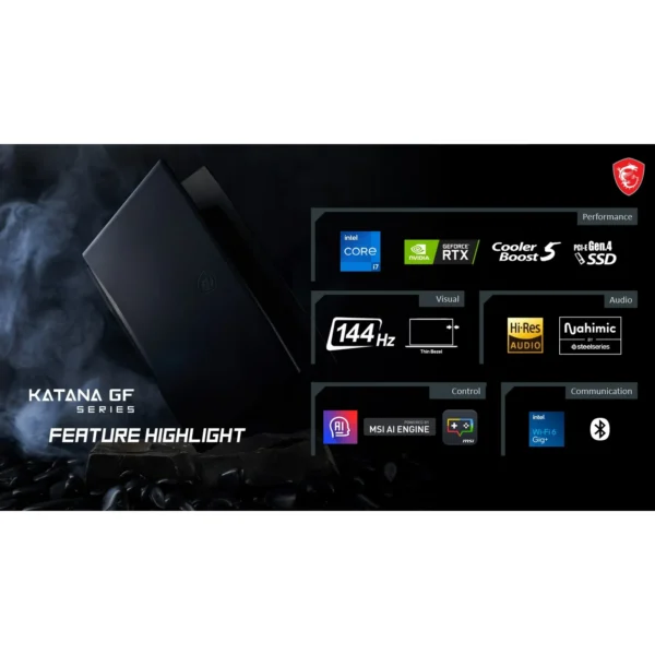 MSI Katana 15.6 inch 144Hz Gaming Laptop Intel Core i7-13620H NVIDIA GeForce RTX 4050 16GB DDR5 1TB SSD - Image 8