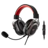 havit Gaming Headset with Microphone, Black and Red. 50mm Speaker, Connector 3, 5mm, Compatible with PS4