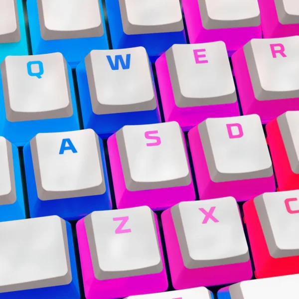 HyperX Pudding Keycaps - Full Key Set - PBT - Black (US Layout) - Image 5
