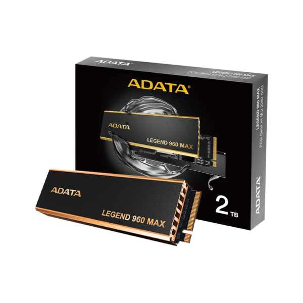 ADATA LEGEND 960 MAX 2TB – Gen4 NVMe SSD | 7,400MB/s Read | PS5 Ready | 5-Year Warranty