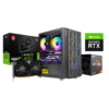 RTX MSI 4060 8GB VENTUS, RYZEN 5 3400G, STOCK COOLER, GIGABYTE B450M DS3H, 16GB DDR4 3200MHZ, 500 GB SSD, 750W, ANTEC NX200 CASE - 3 FANS