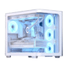 AeroCool P500C Mid-Tower Case – Bold Design, Maximum Performance - White